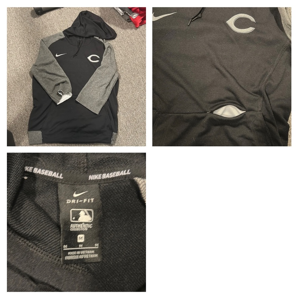 Cincinnati reds Nike 3/4 sleeve hoodie